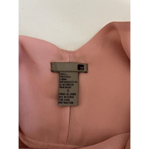 Ethereal Y2K 100% Silk Fairy Romantic Babydoll Formal Midi Dress Pink Small - Picture 12 of 13